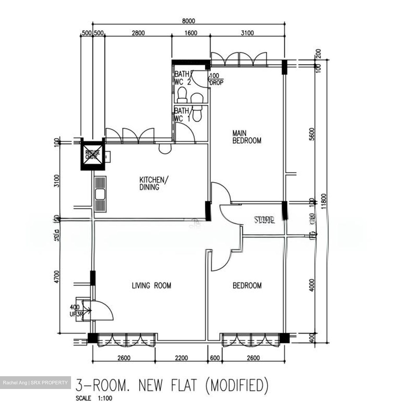 Blk 740 Bedok Reservoir Road (Bedok), HDB 3 Rooms #597646841